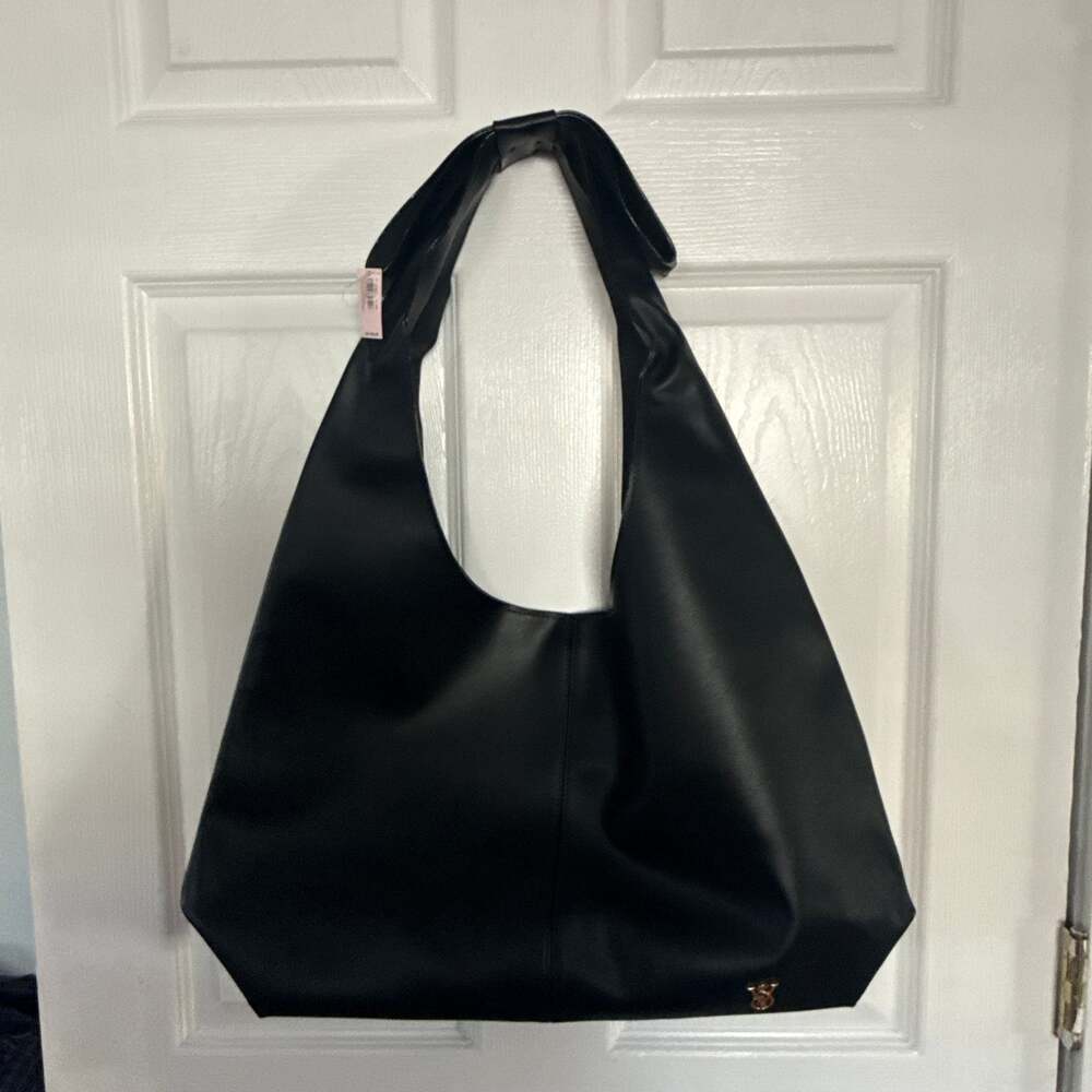 NEW WITH TAG Victoria's Secret Black Bow Tote